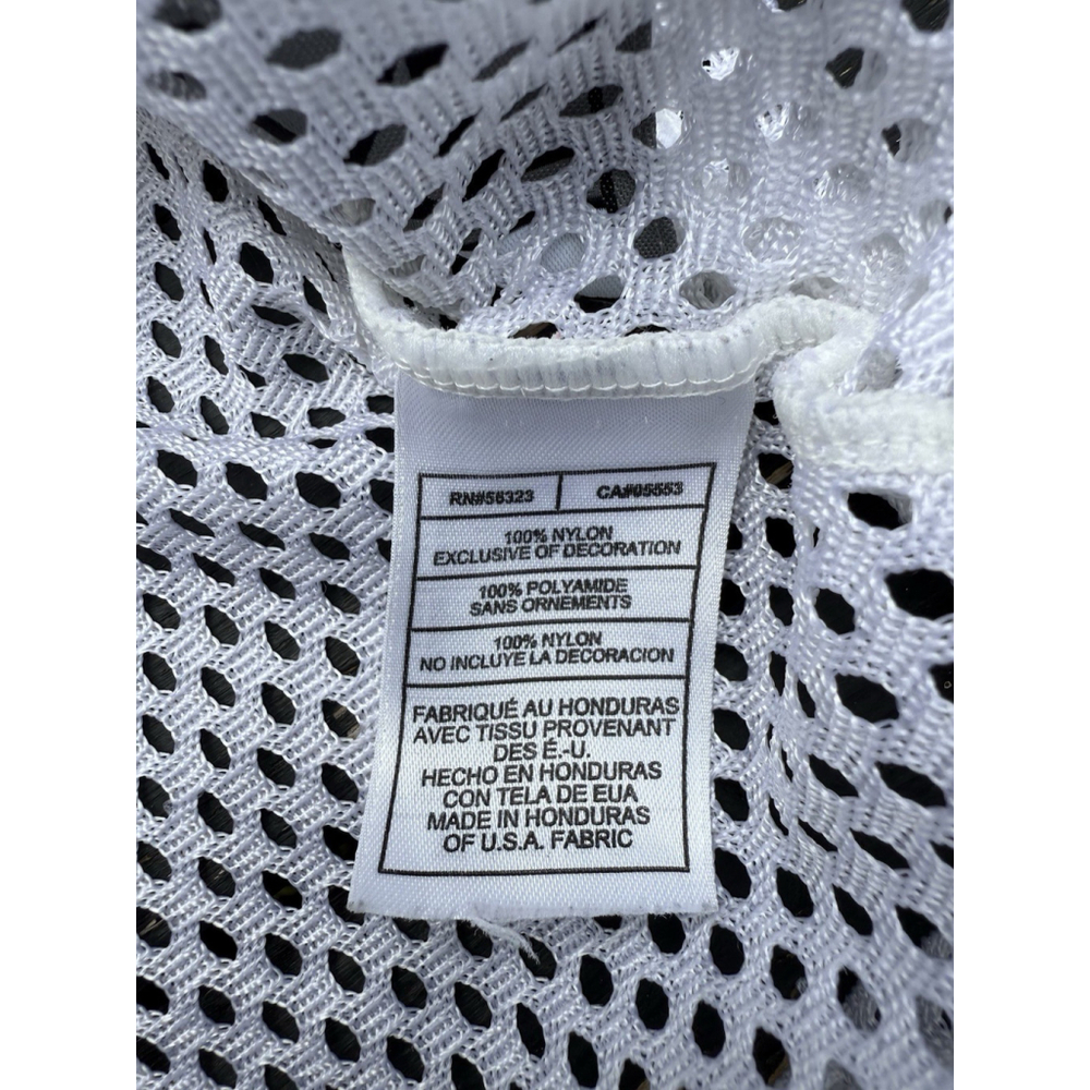 Nike Team Men's White Practice Football Mesh Jersey Swoosh XXL USA Fabric - Picture 5 of 8